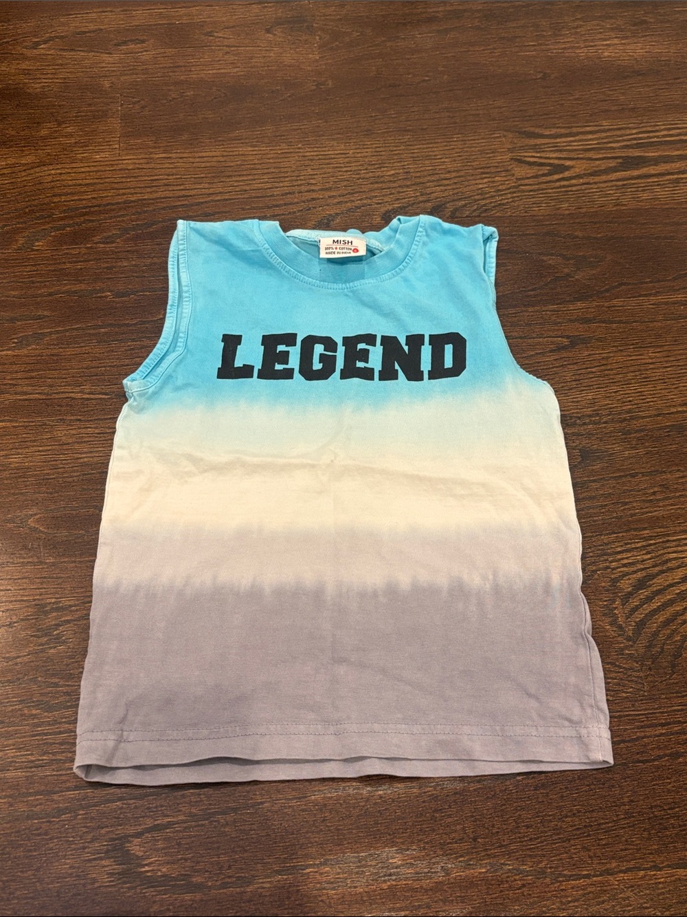 Mish Boys Ombre Tank Top Blue/White/Gray Size 4